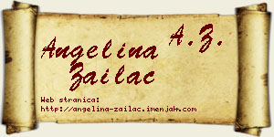 Angelina Zailac vizit kartica